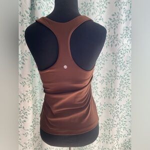 Brown Racerback Tank Top - Unbranded